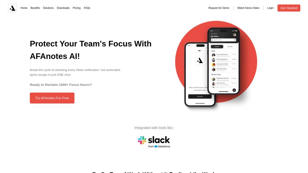 AFAnotes - Unlock Focus Time for Engineering Teams