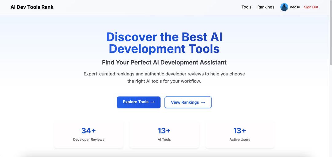 AI Dev Tools Rank