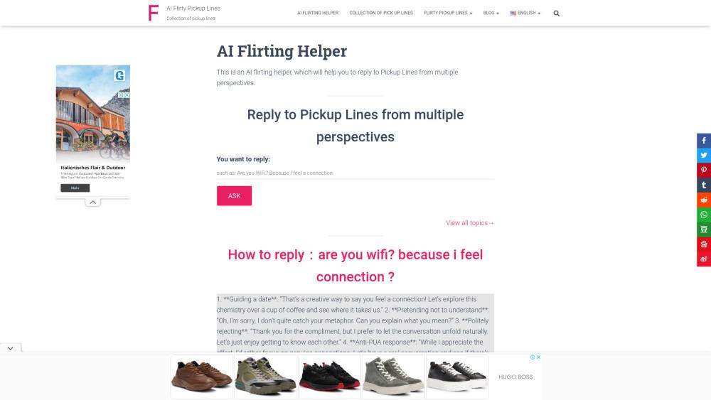 Flirt Genius - AI Flirty Pickup Lines and Conversation Starter