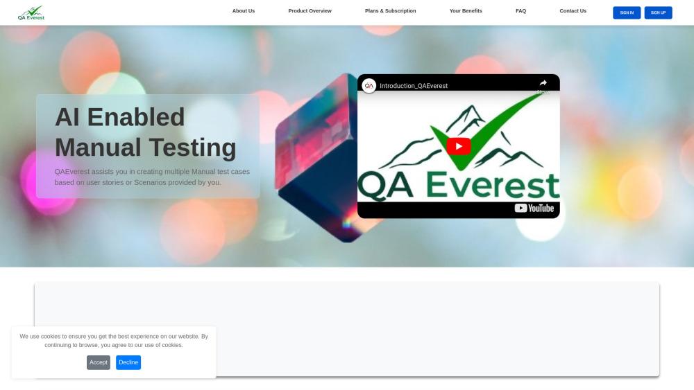 QAEverest AI-Powered Test Case Generation