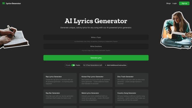 Lyrics Generator