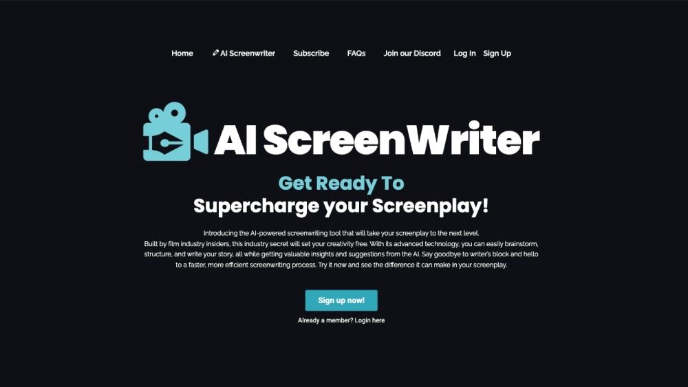 AI Screenwriter - AI-Powered Screenwriting Tool