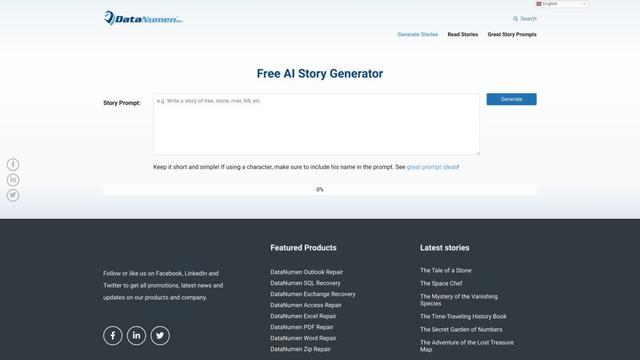 Free AI Story Generator