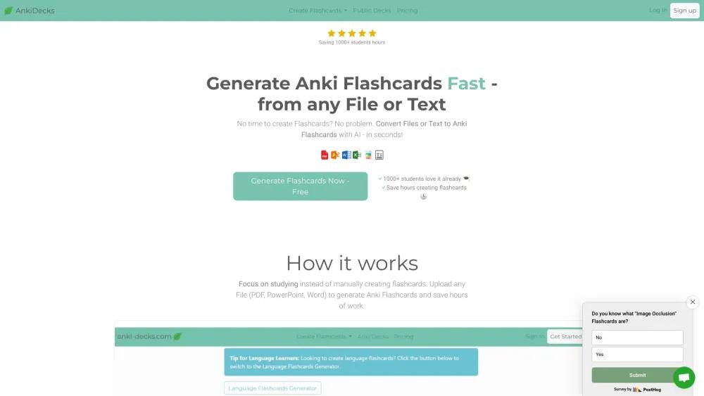 Anki Decks - AI Tool for Customized Flashcards