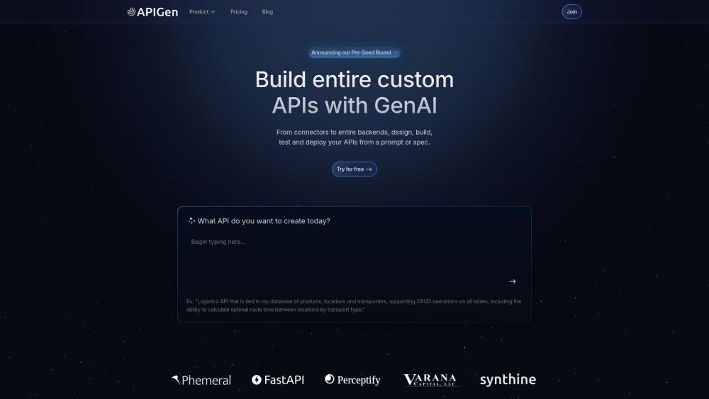 APIGen: AI-Powered Custom API Generation Platform