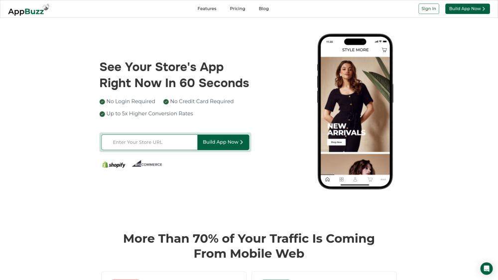 AppBuzz - No-Code E-commerce Mobile App Creator