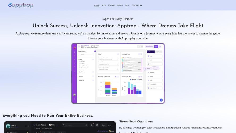 Apptrop - Cloud-Based Business App Suite