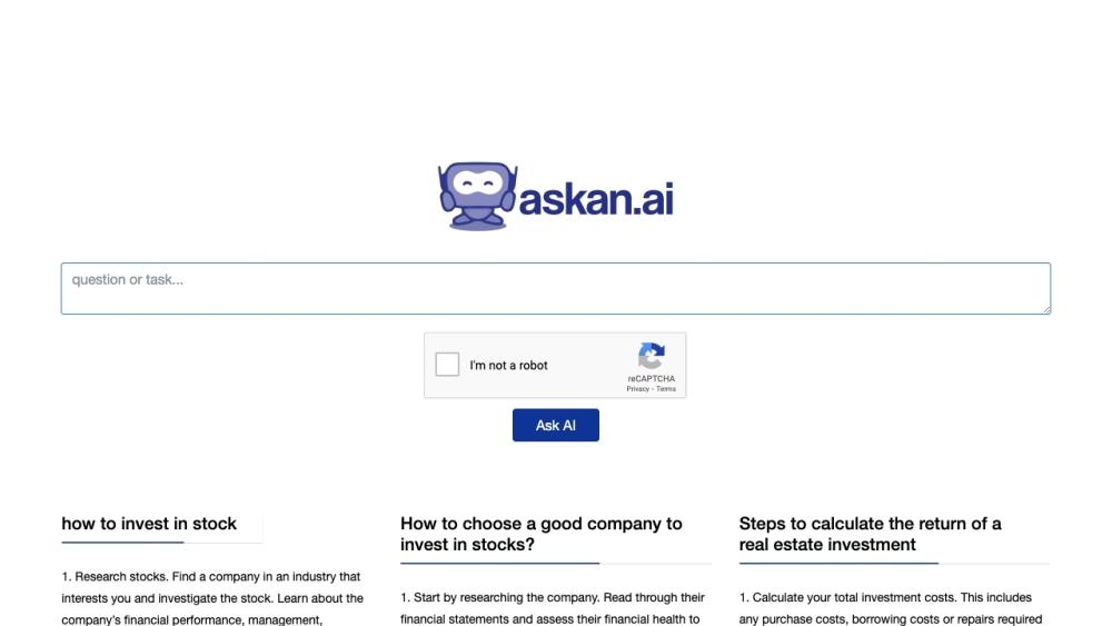 Askan.ai - AI-Powered Virtual Assistant Platform