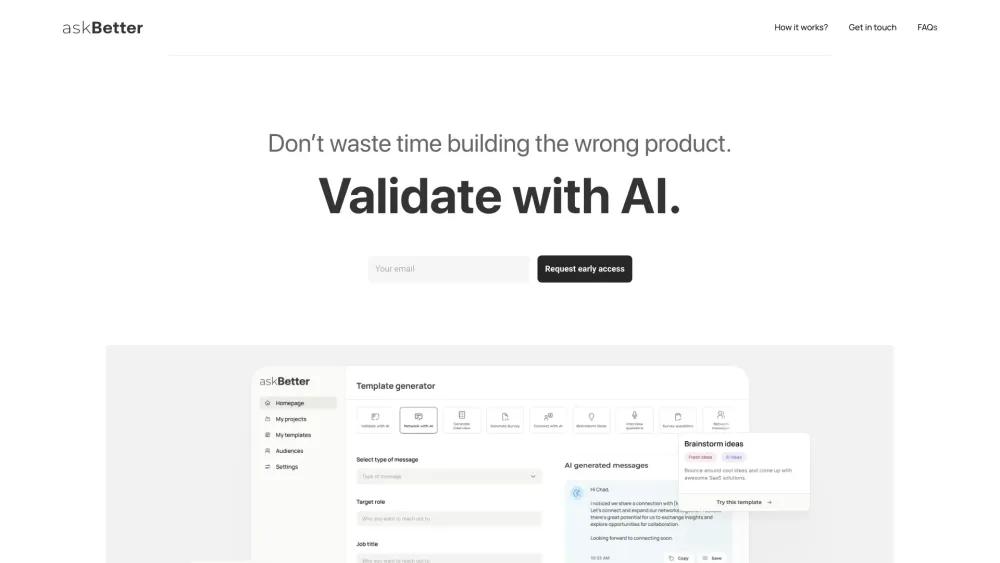 Validate AI - AI-Powered Business Idea Validation Tool