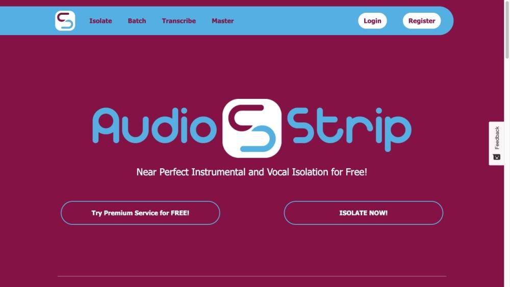 AudioStrip - AI-Powered Audio Stem Separator
