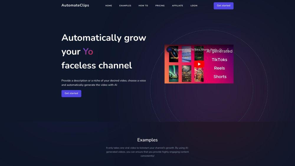 AutomateClips - AI Video Generation for Social Media