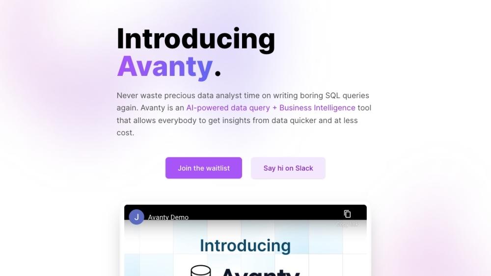 Avanty - AI-Powered SQL Query Tool for Metabase