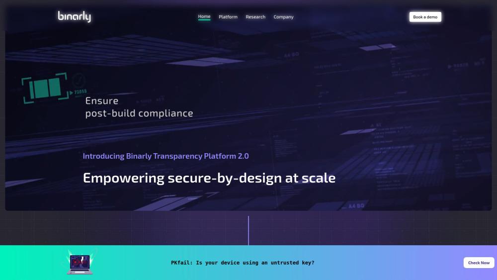 Binarly | AI-Powered Firmware Supply Chain Security Platform