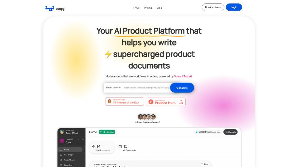Boggl.ai: AI-Powered Product Documentation Platform
