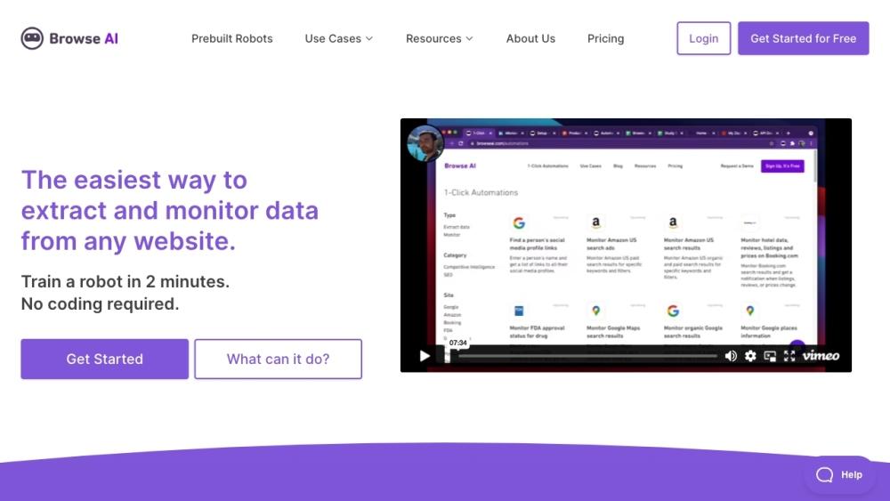 Browse AI - No-Code Web Automation Tool