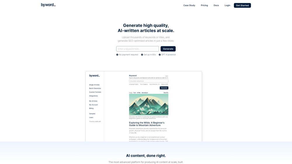 Byword - AI Writing Assistant for Creators