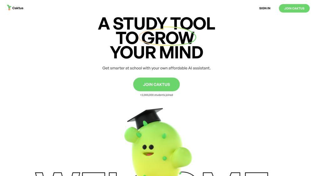 Caktus AI - AI-Powered Homework Helper