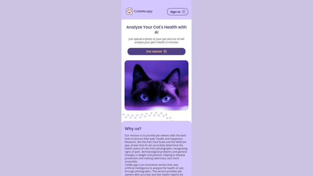 CatsMe: AI-Powered Cat Health Detector