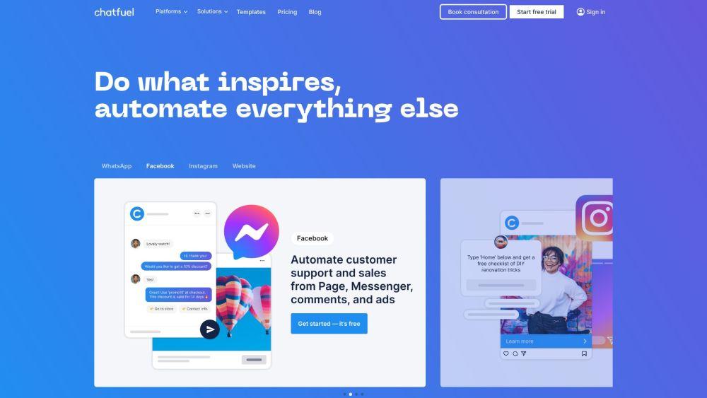 Chatfuel - No-Code Chatbot Platform for AI Conversations