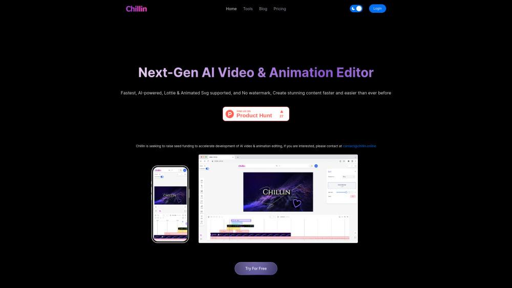 Chillin - Next-Gen AI Video & Animation Editor