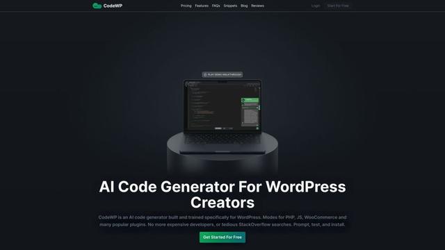 CodeWP - AI WordPress Code Generator & Assistant