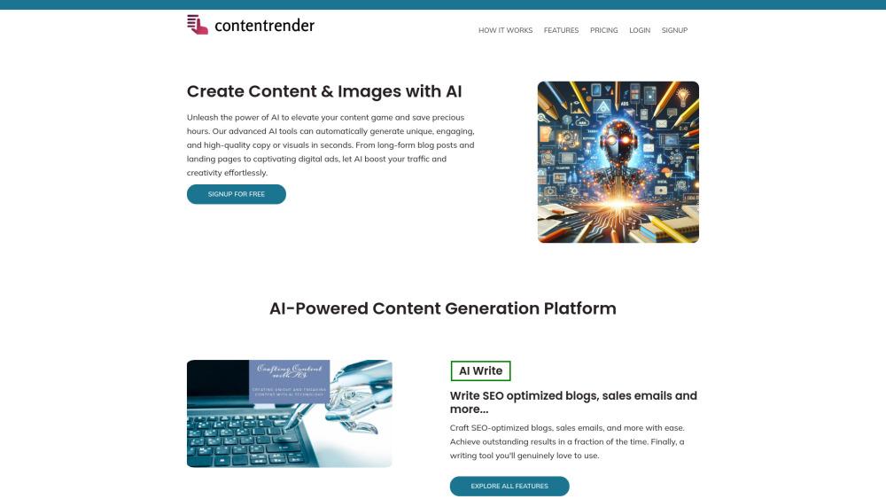 Content Render - AI-Powered Content Generation Platform