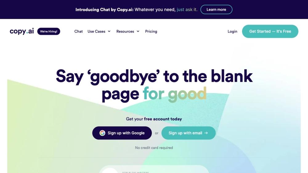 Copy.ai - AI-Powered Go-to-Market Automation