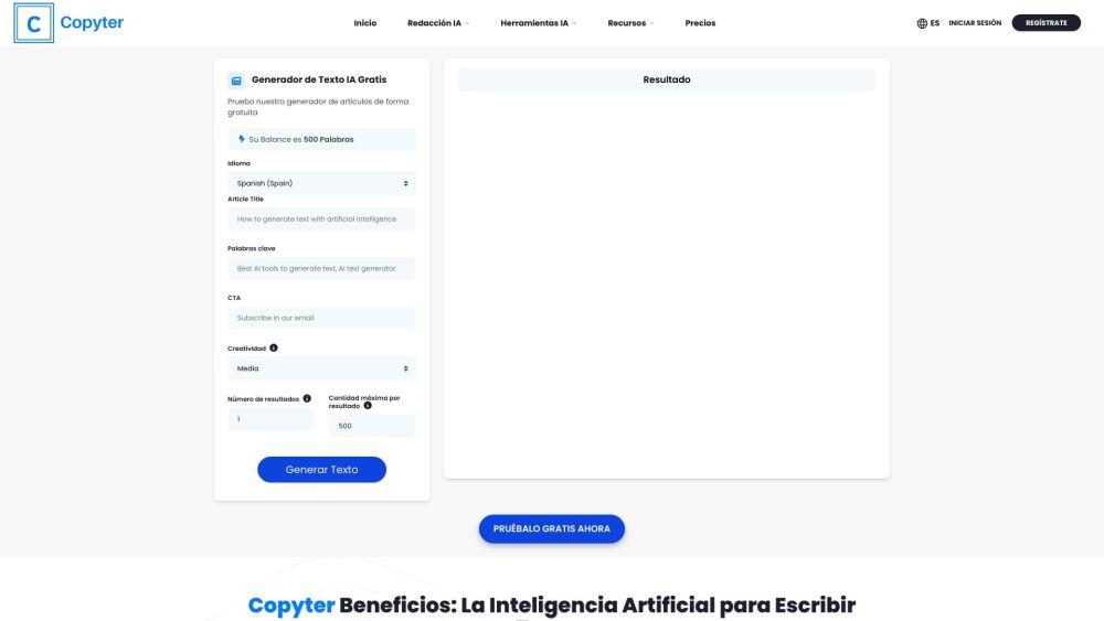Copyter - AI-Powered Multilingual Content Generator