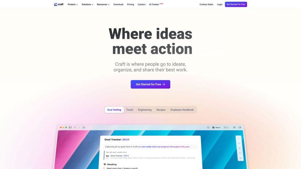 Craft - Note Taking and Task Management App