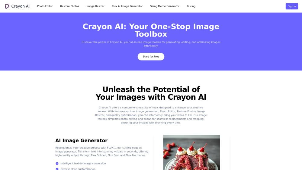 Crayon AI - AI-Powered Image Toolbox