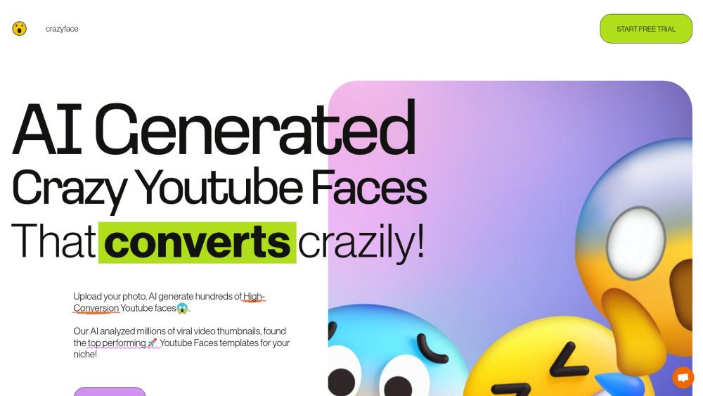 CrazyFace - AI-Powered YouTube Thumbnail Generator