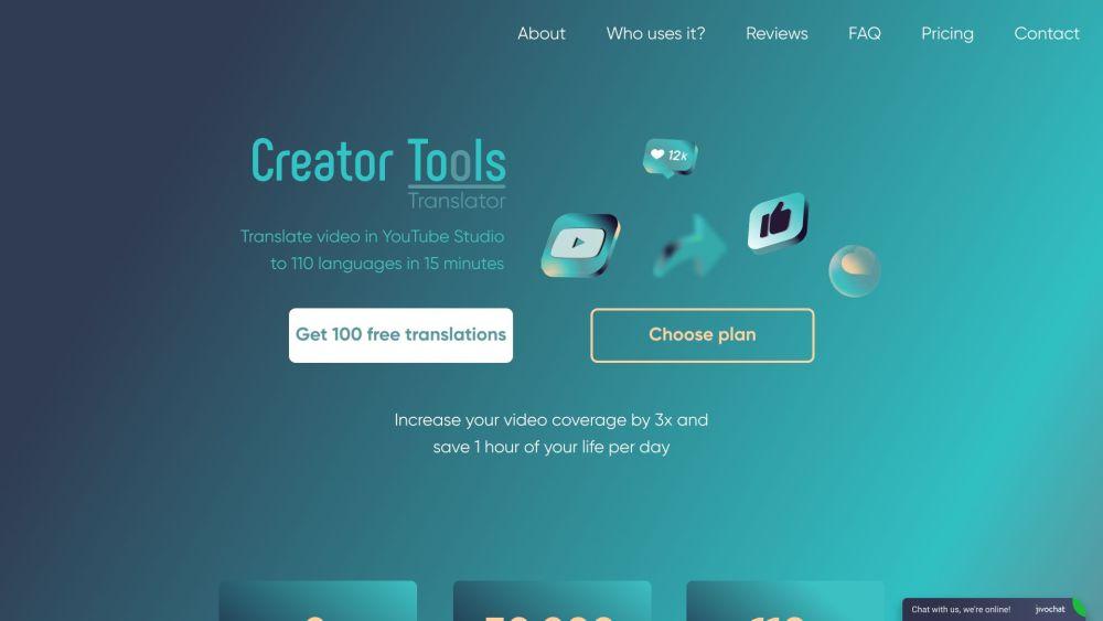 Creator Tools Translator