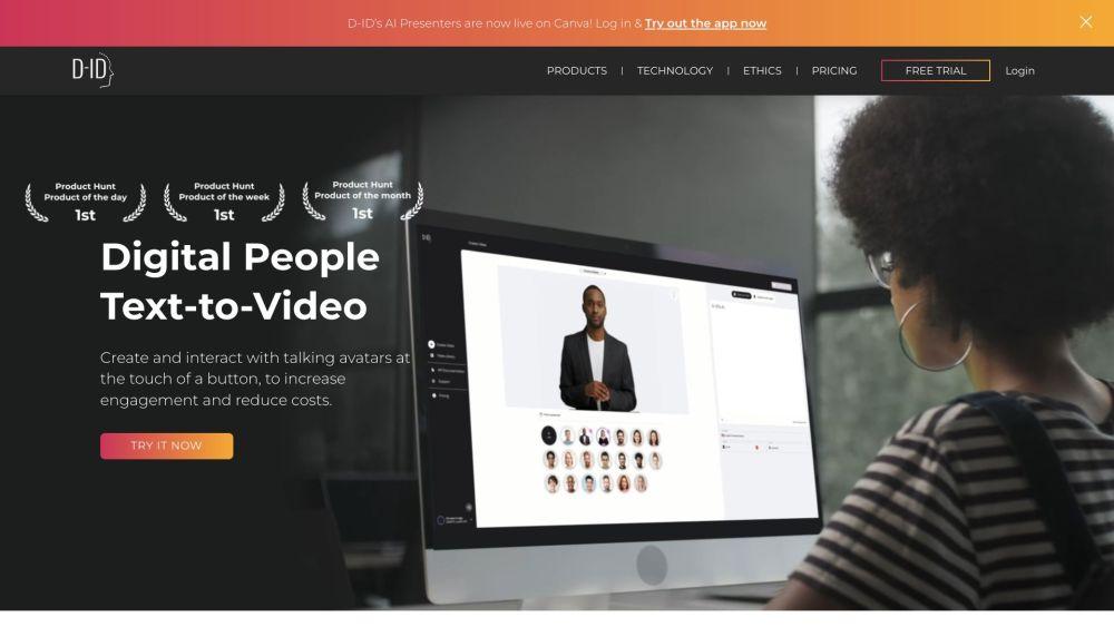 D-ID - AI-Powered Digital Humans and Personalized Video
