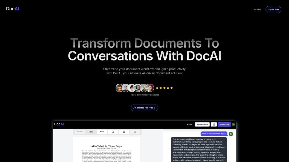 DocAI - Unlock Insights with AI-Powered Document Processing