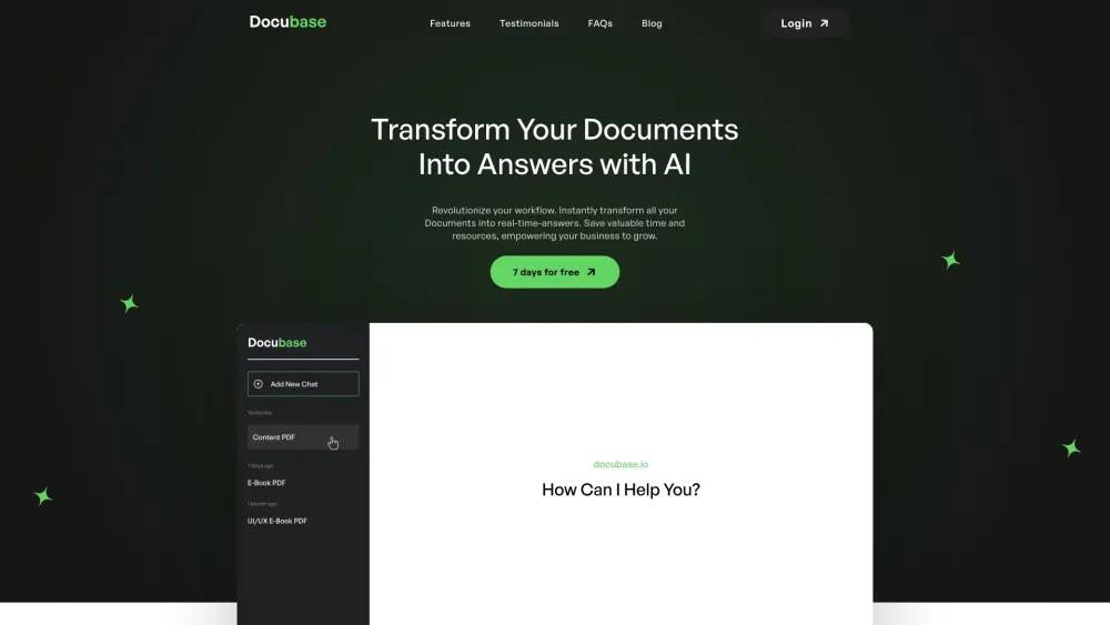 DOCUBASE.AI - AI Document Analysis Tool for Instant Insights