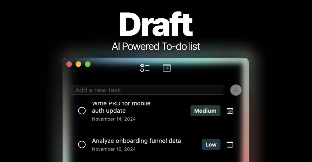 Draft - AI powered To-do List