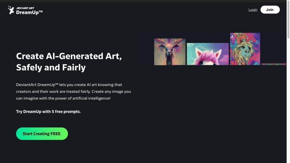 DreamUp - AI Art Generation by DeviantArt