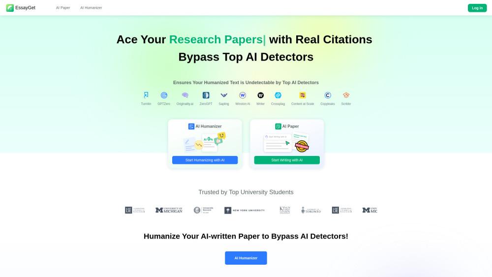 EssayGet - AI-Powered Writing Tool for Academic Success