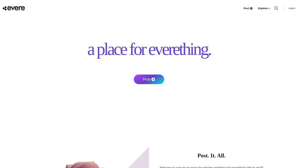 Evere: A Comprehensive Content Sharing Platform
