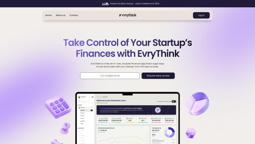 EvryThink - AI-Powered Finance Suite for Startups