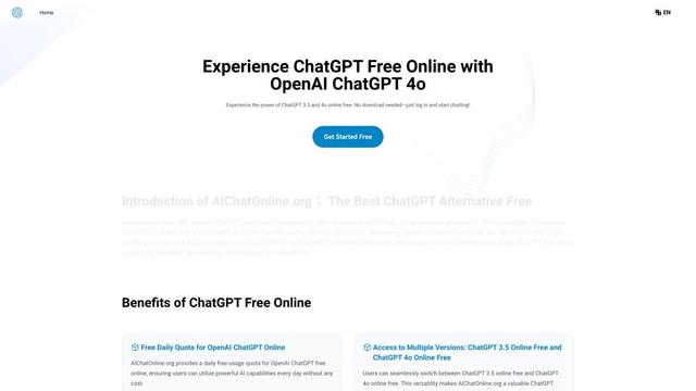 Experience ChatGPT Free Online with OpenAI ChatGPT 4o