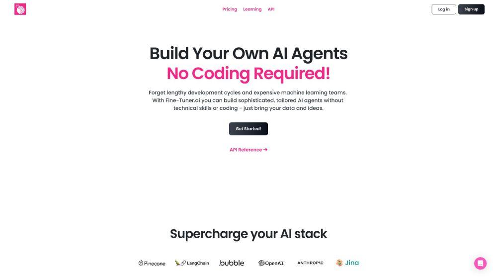 Fine-Tuner - No-Code AI Agent Builder