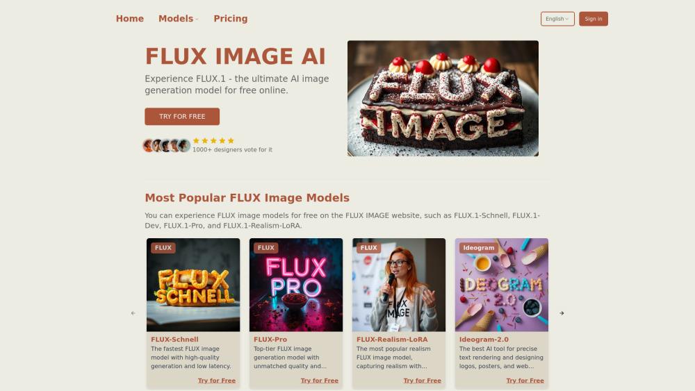 FLUX IMAGE - AI-Powered Image Generation Platform
