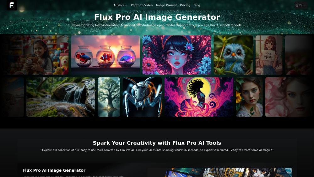 Flux Pro Image Generator - AI-Powered Text-to-Image Tool