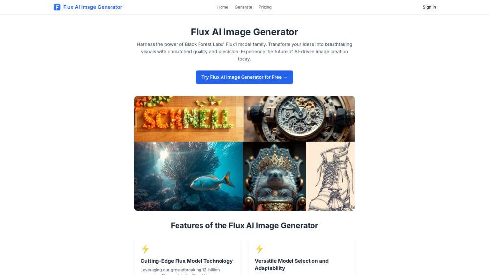 Flux AI Image Generator