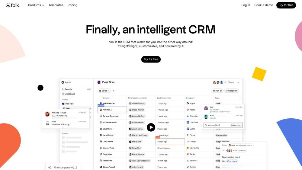 Folk - CRM for Genuine Client Connections