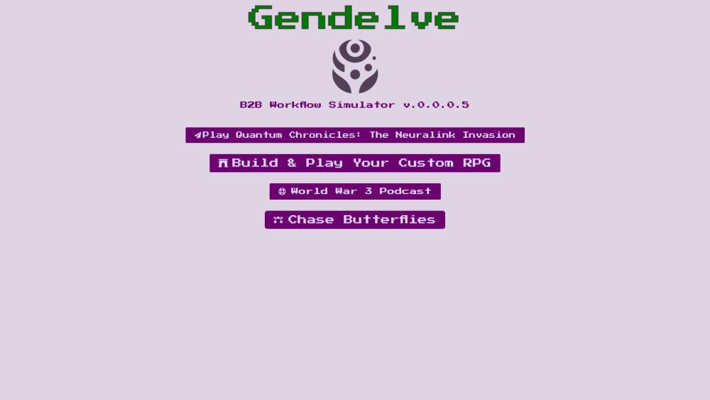 GenDelve - AI-Generated RPG Adventures and Simulations