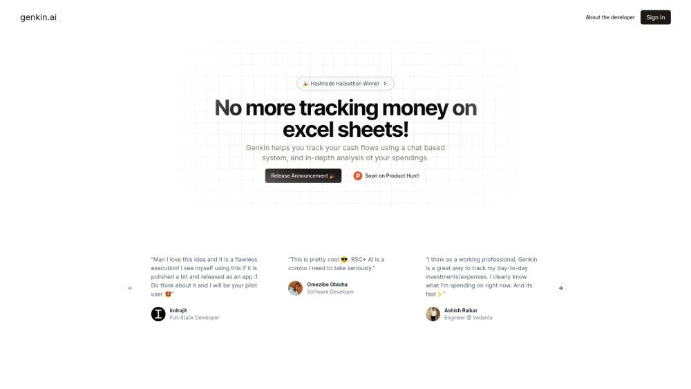 Genkin: AI-Powered Personal Finance Tracking Tool