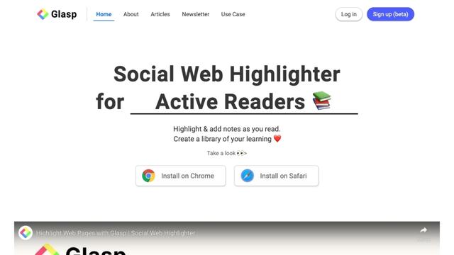 Wie man Glasp verwendet: Ein Leitfaden zum sozialen Web-Highlighting