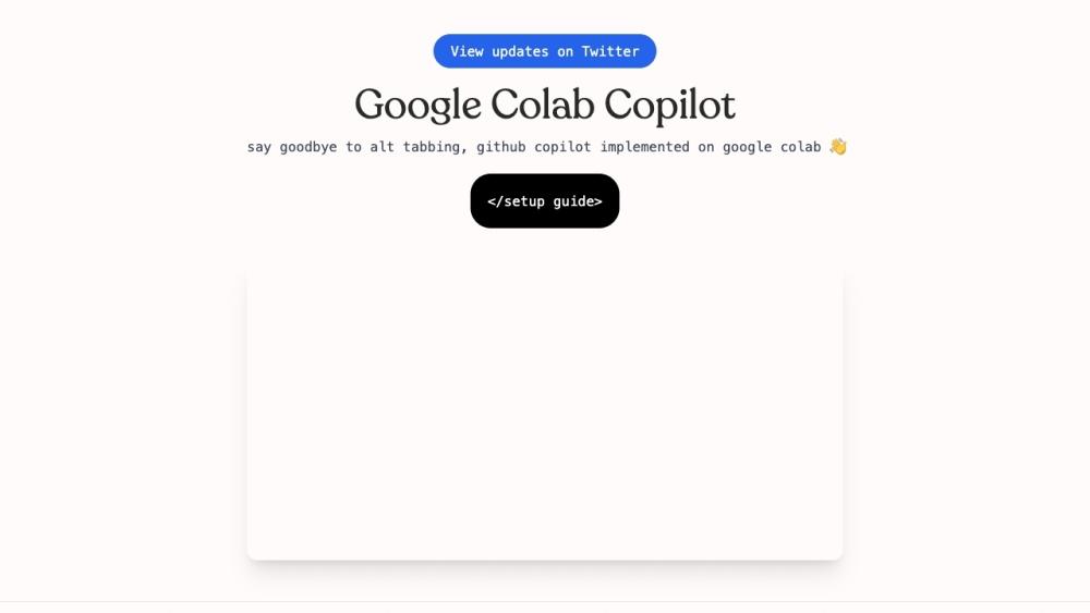 Google Colab Copilot - AI Coding Assistant